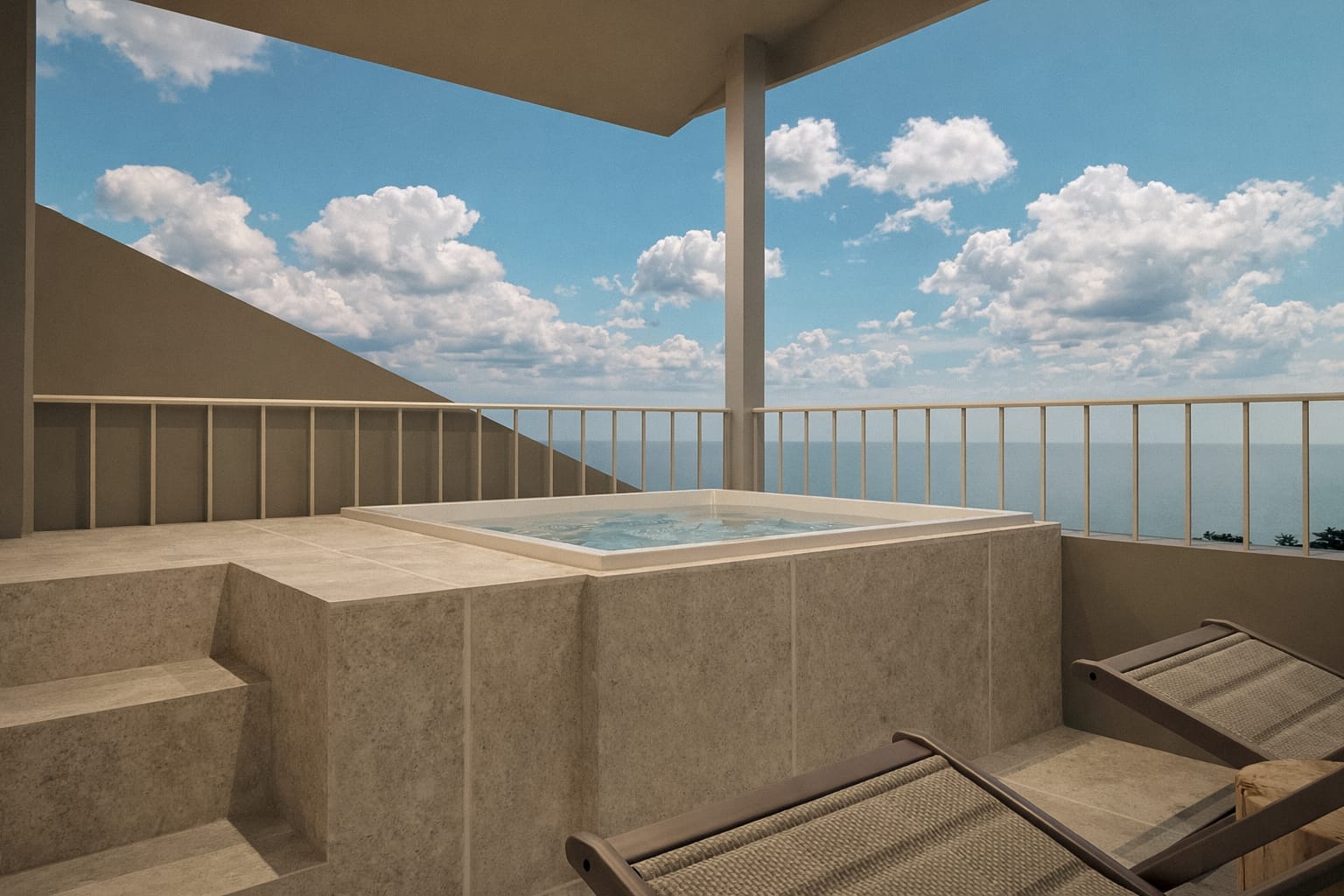 Tiara Holidays - Zeus Kassandra Lagoon - Signature Sky Seaview Lagoon Jetted Pool Loft Suite bazen